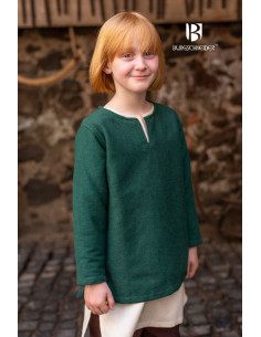 Túnica medieval para niños, Eriksson verde 2