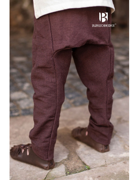 Pantalón medieval niño Ragnarsson marrón