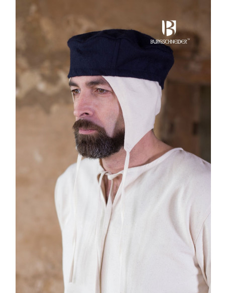 Gorro medieval Hugo, azul