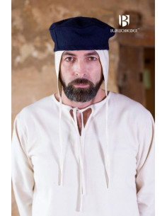 Gorro medieval Hugo, azul 2