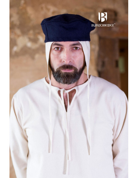 Gorro medieval Hugo, azul