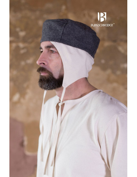 Gorro medieval Hugo, gris