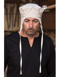 Gorro medieval Hugo, crema