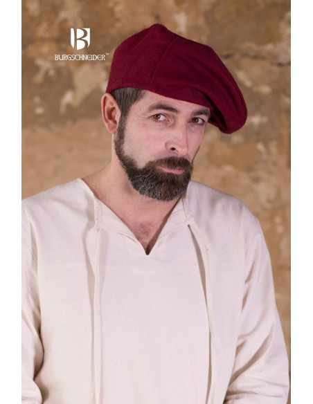 Gorro renacentista Harald, Rojo