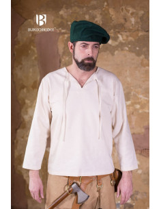 Gorro renacentista Harald, verde 2