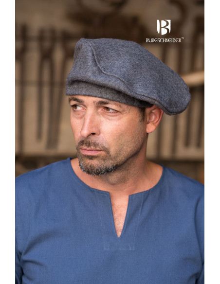 Gorro renacentista Harald, gris