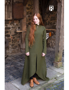 Túnica medieval Ranwen, verde oliva 2