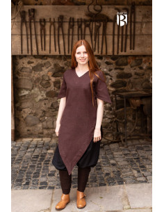 Túnica medieval Laylin, marrón