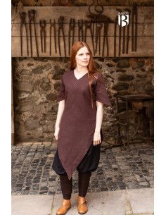 Mittelalterliche Tunika Laylin, braun 2