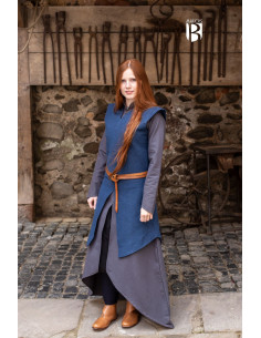 Middeleeuwse tuniek Eryn, blauw