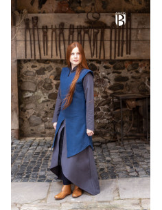 Túnica medieval Eryn, azul 2