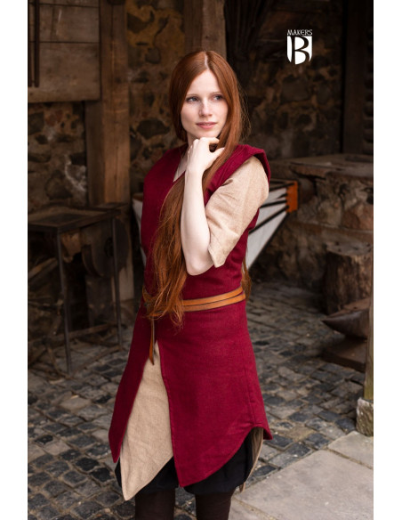 Meril damestuniek, rode wol