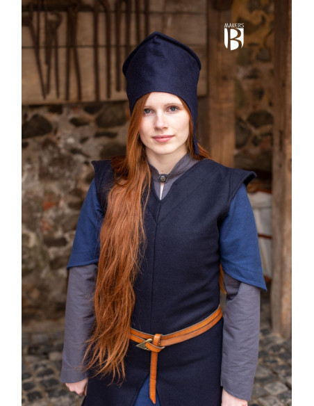 Sombrero de mago Adis, lana azul