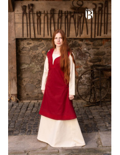 Vestido medieval Lannion, rojo