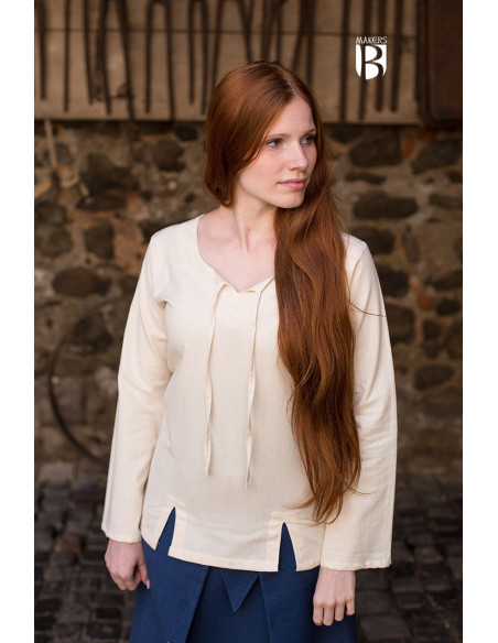 Lysia middeleeuwse blouse, naturel