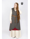 Brial medieval Myrana, lana gris