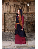 Brial medieval Myrana, lana azul
