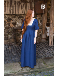 Frideswinde middeleeuwse jurk, blauw