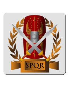 Firkantet fleksibel magnet Roman Legion SPQR (7,4 x 7,4 cm.)