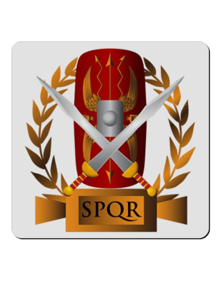Firkantet fleksibel magnet Roman Legion SPQR (7,4 x 7,4 cm.)