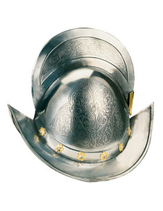 Capacete Conquistador grabado ácido