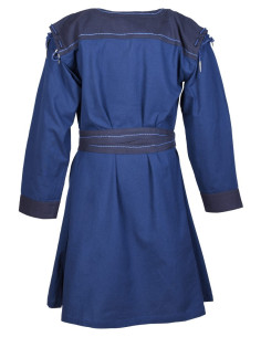 Túnica Medieval Azul-Azul oscuro con mangas desmontables 2