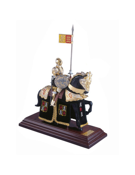 Schwarze spanische Helm-Pferderüstung