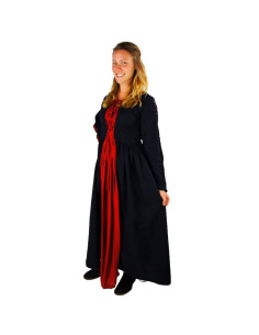 Medusa Mittelalterkleid, schwarz-rot
