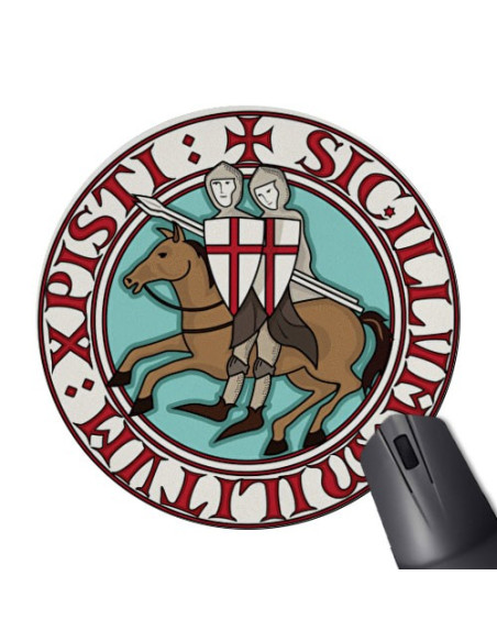 Rund musemåtte Tempelridderne