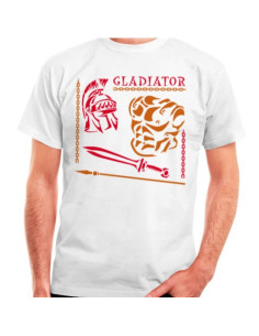 Camiseta del Gladiador y Romano, manga corta