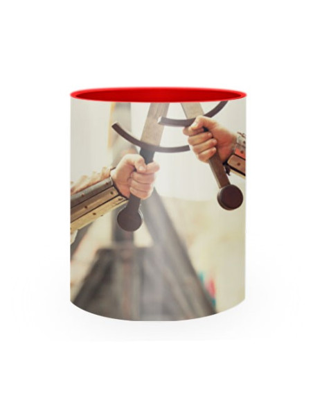 Taza de Cerámica Lucha Medieval