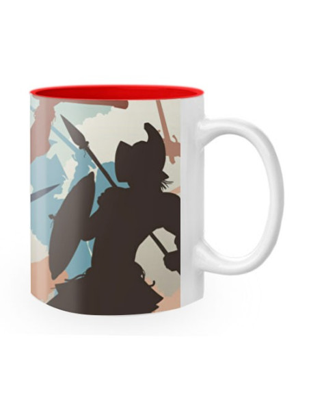 Taza de Cerámica Lucha Gladiadores Romanos