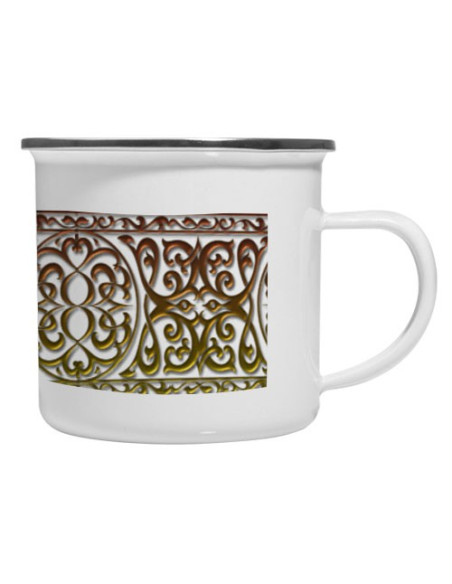 Taza latón Vintage Cenefa Medieval
