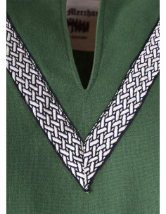 Túnica medieval Ailrik verde 2