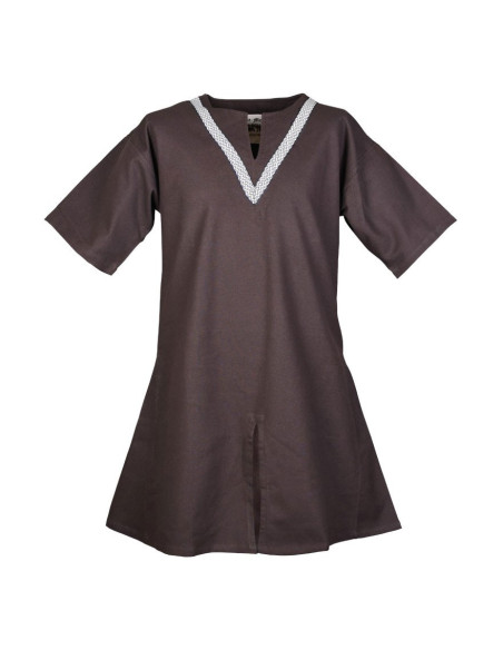 Túnica medieval Ailrik marrón