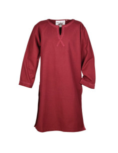 Túnica medieval larga Albrecht, rojo