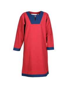 Túnica medieval larga Vallentin, rojo
