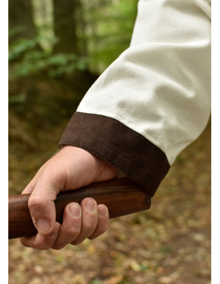 Vallentin lang middelaldertunika, hvid