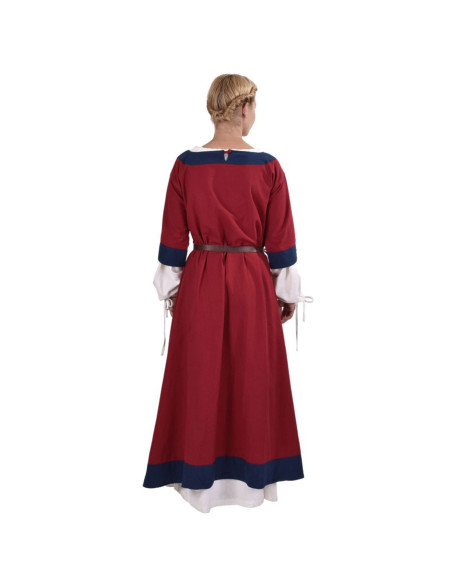 Gudrun Mittelalterkleid, rot-blau