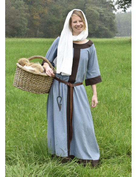 Gudrun Mittelalterkleid, graubraun