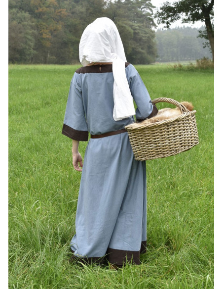 Gudrun middelalderdragt, gråbrun