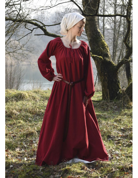 Vestido medieval Ana, rojo