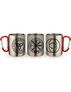 Taza de Acero Mosquetón Símbolos Celtas