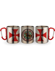 Taza de Acero Mosquetón Caballeros Templarios