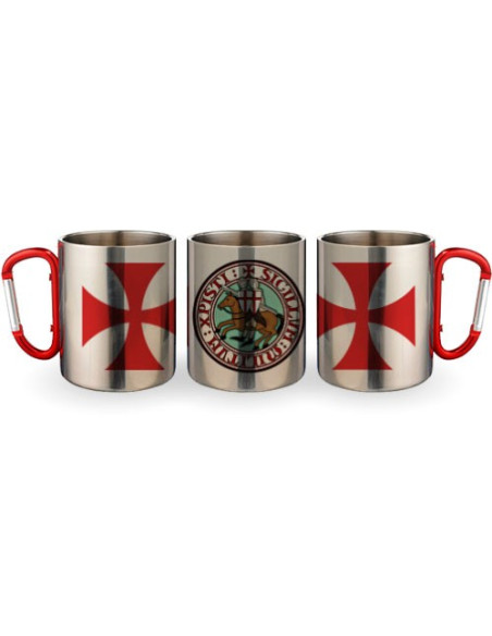 Taza de Acero Mosquetón Caballeros Templarios