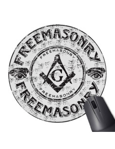 Frimurerisk rund musemåtte