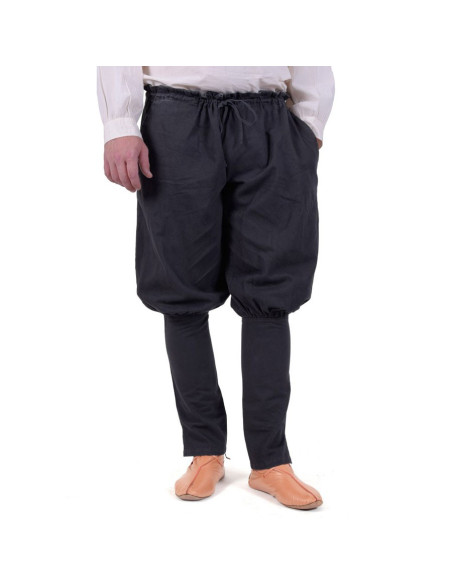 Pantalones vikingos Olaf, negro