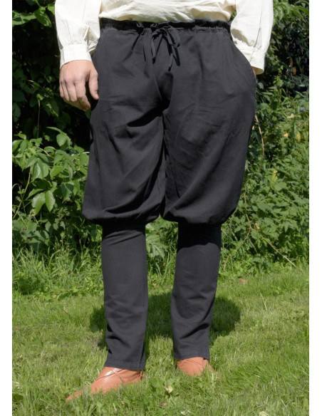 Pantalones vikingos Olaf, negro