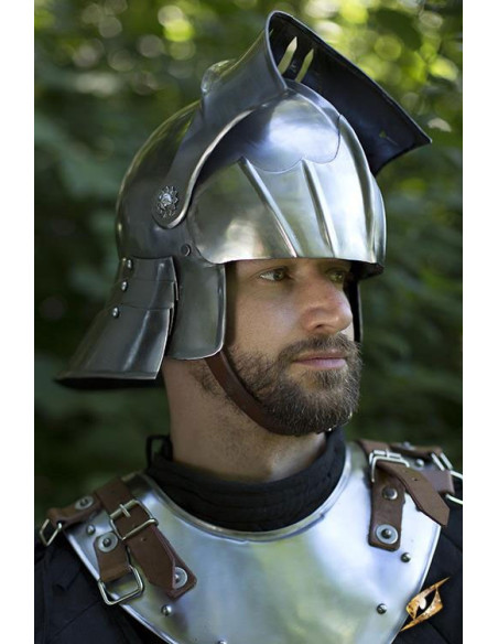 Casco Sallet con visera