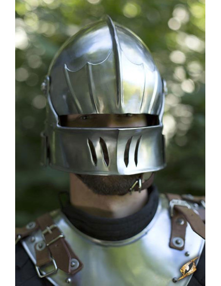 Sallet hjelm med visir